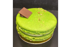 MACARON PISTACHE FRUITS ROUGES (Individuel)